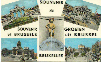 Bruxelles Souvenir De Groeten Uit - Mehransichten, Panoramakarten