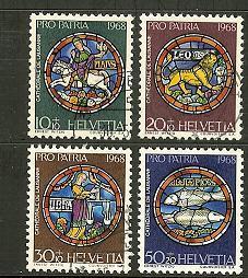 SWITZERLAND 1968 Used Stamp(s) Pro Patria 874-877 #3770 - Usati