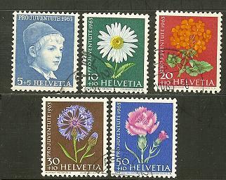 SWITZERLAND 1963 Used Stamp(s) Pro Juventute 786-770 #3748 - Used Stamps