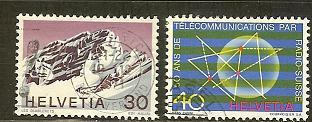 SWITZERLAND1971 Used Stamp(s) Alps/Radio 953-954 #3789 - Used Stamps