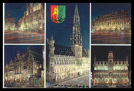 Bruxelles Souvenir De Aandenken Aan - Bruselas La Noche