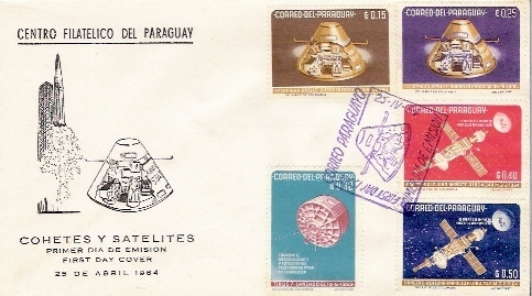 PARAGUAY / FDC  / 25.04.1964 / Conquete De La Lune. - América Del Sur