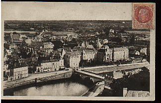 Jolie CP Ancienne 53 Chateau-Gontier Mayenne Le Pont Et La Ville - Bridge Brücke - Chateau Gontier