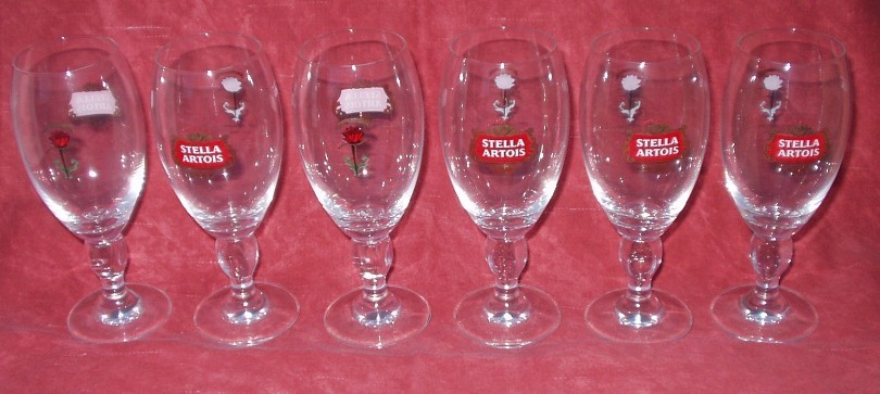 Verres "STELLA ARTOIS" Bière. - Glasses