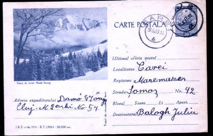 Enteir Postal With Montaine Mailed  1961 And 1963. - Escalade