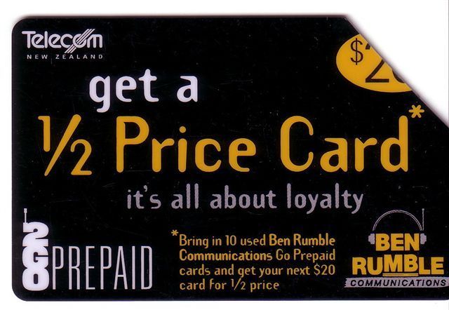 NZ - New Zealand - Old Issue Telecom Prepaid Card - Prepay - Prepaye - GSM - Recharge - Pre Paid - Prepaids - Ben Rumble - Nuova Zelanda