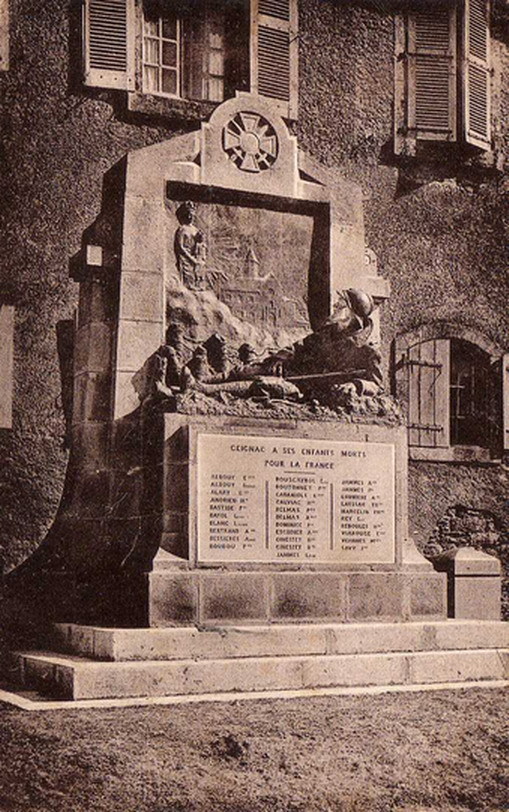 12 CEIGNAC (envs Calmont) Monument Aux Morts, Guerre 1914-18, Ed MTIL 430, 1942 - Autres & Non Classés