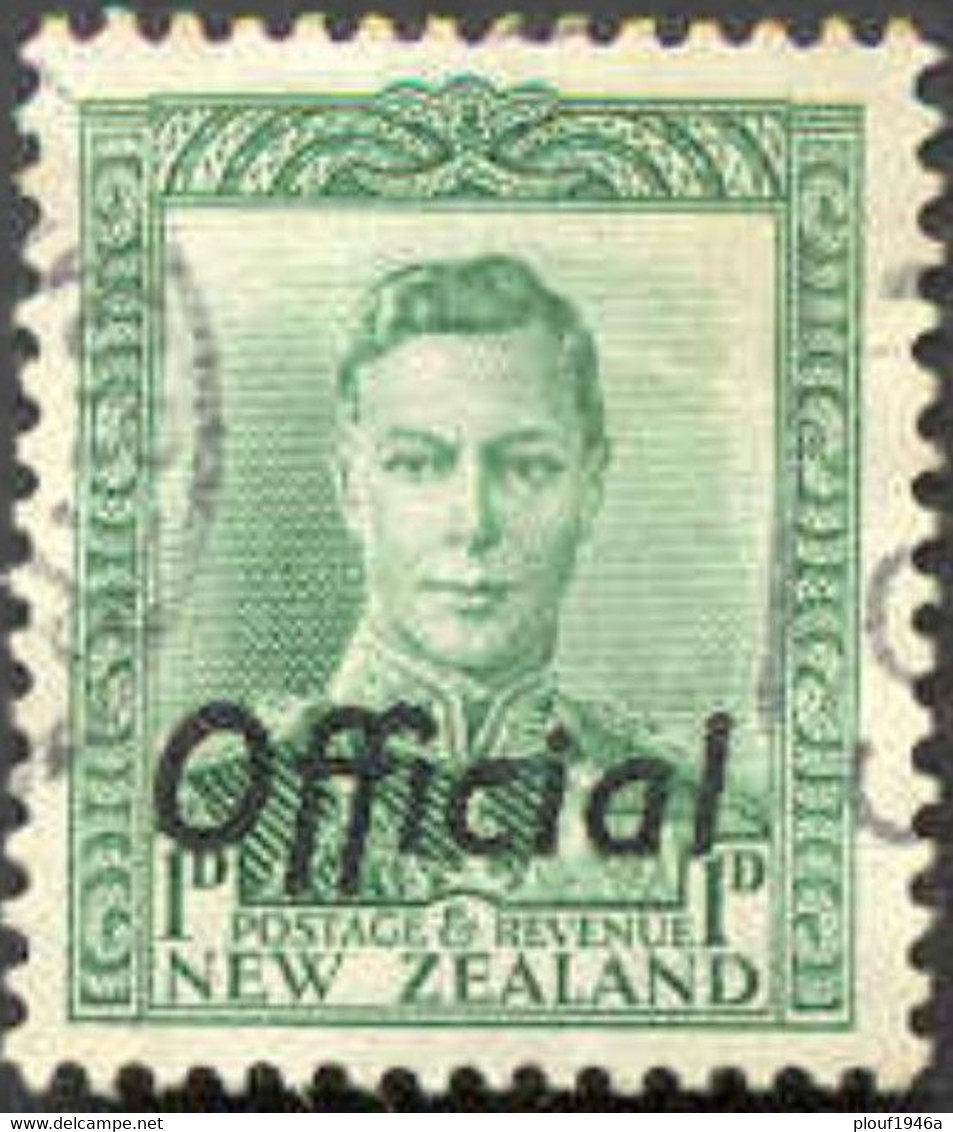 Pays : 362,1 (Nouvelle-Zélande : Dominion Britannique) Yvert Et Tellier N° : S  84 A (o) - Dienstmarken
