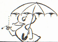 Bande Dessinée. Donald Sous La Pluie.  EMA Aigle Profilé Type 2 "Pitney Bowes Meter Company" De 1964. U.S. POSTAGE - Stripsverhalen