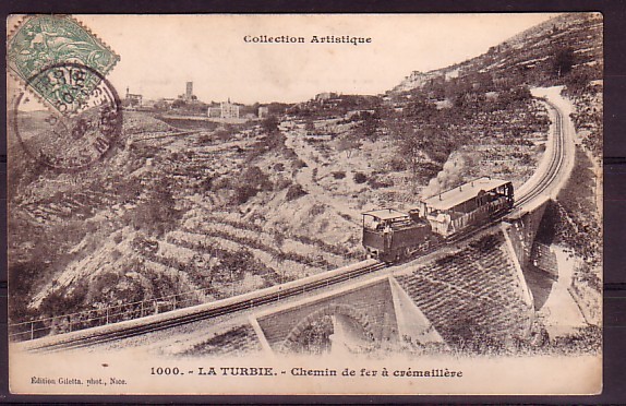 ALPES MARITIME - La Turbie - Chemin De Fer à Cremalliere - La Turbie