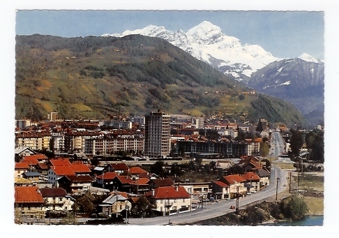 Albertville: Vue Générale, Au Fond, Le Mont Blanc (06-404) - Albertville