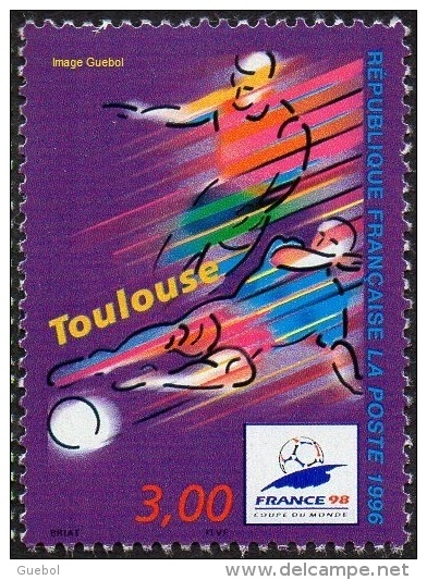 France Coupe Du Monde N° 3013 ** Toulouse - Football - Joueur, Ballon - 1998 – France