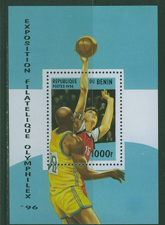 E0274 Basketball Bloc 29N Bénin 1996 Neuf ** Jeux Olympiques D Atlanta Olymphilex - Sommer 1996: Atlanta