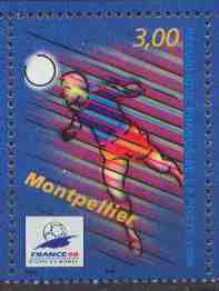 France Coupe Du Monde N° 3011 A ** Montpellier - Timbre Du Bloc Football - Joueur - 1998 – France