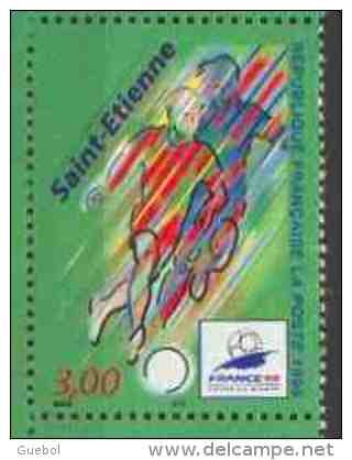 France Coupe Du Monde N° 3012 A ** Saint-Etienne - Timbre Du Bloc Football, Joueur Balle Aux Pieds - 1998 – Frankrijk
