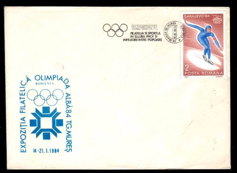 Romania 1984 Rare Cancell Winter Games Sarajevo. - Winter 1984: Sarajevo
