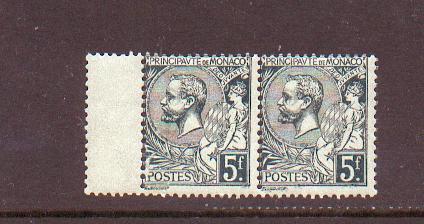 Monaco 1920/1921  -  N° 47 ** Pair Et Bord De Feuille - Ungebraucht