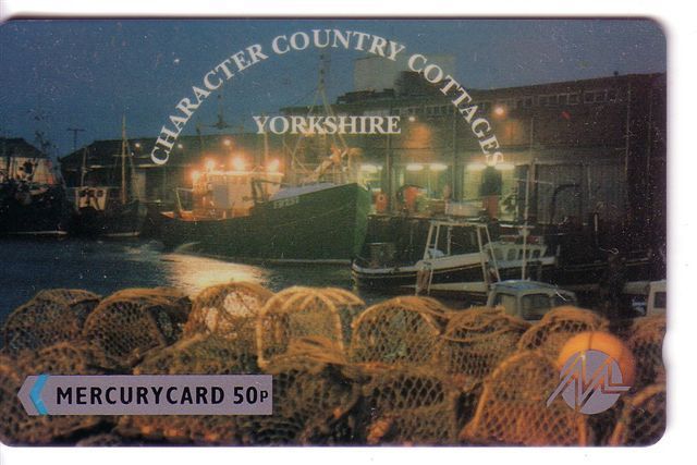 United Kingdom - England Mercury Card ( Mercurycard ) - Character Country Cottages Yorkshire # 2.  -  MINT Card - Mercury Communications & Paytelco