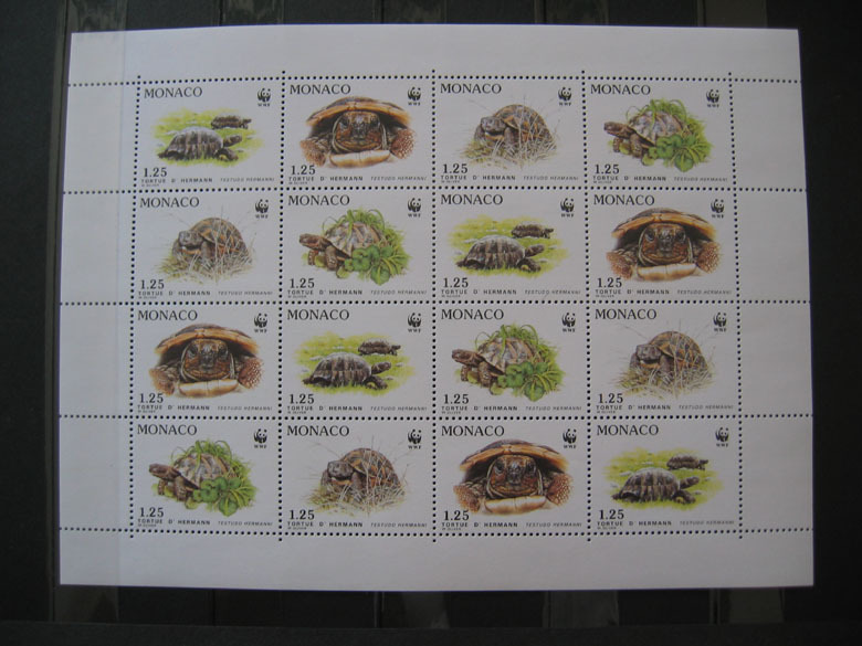 1991 : N° 1805** à 1808** (tortues D´Hermann) En Feuille De 16 Timbres. A 20 % De La Cote. - Sonstige & Ohne Zuordnung