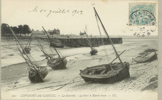 CPA ENVIRONS DE CAYEUX SUR MER-LE HOURDEL-LE PORT A MAREE BASSE-VOILIERS - Le Hourdel