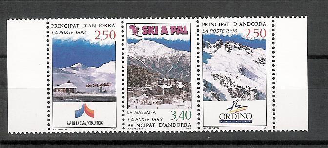 Andorre YT 429A **,stations De Ski Andorranes.A LA FACIALE - Unused Stamps