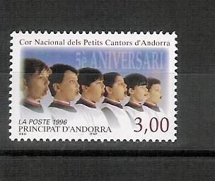 Andorre YT 480 ** , Choeur National Des Petits Chanteurs D´Andorre.A LA FACIALE - Unused Stamps