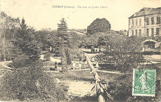 23 - CREUSE - GUERET - UN COIN Du JARDIN PUBLIC ANIMEE - Guéret