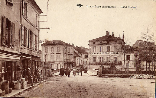 24 - DORDOGNE - BRANTOME - DEVANTURE QUINCAILLERIE - HOTEL CHABROL - BELLE CARTE ANIMEE - Brantome