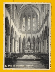 CP. 3036. Alost. Eglise Saint-Martin : Intérieur. - Aalst