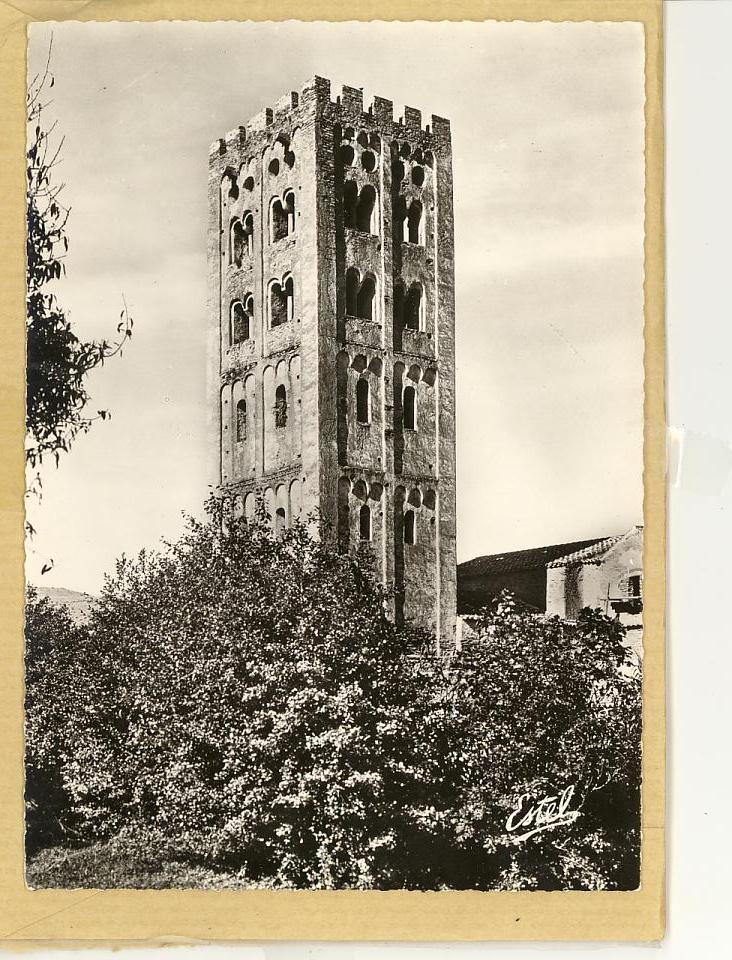 66 - Prades - Abbaye De St-Michel De CUXA - La Tour Romane - CPSM - Ed Estel N° 5807 Photo Véritable - Prades
