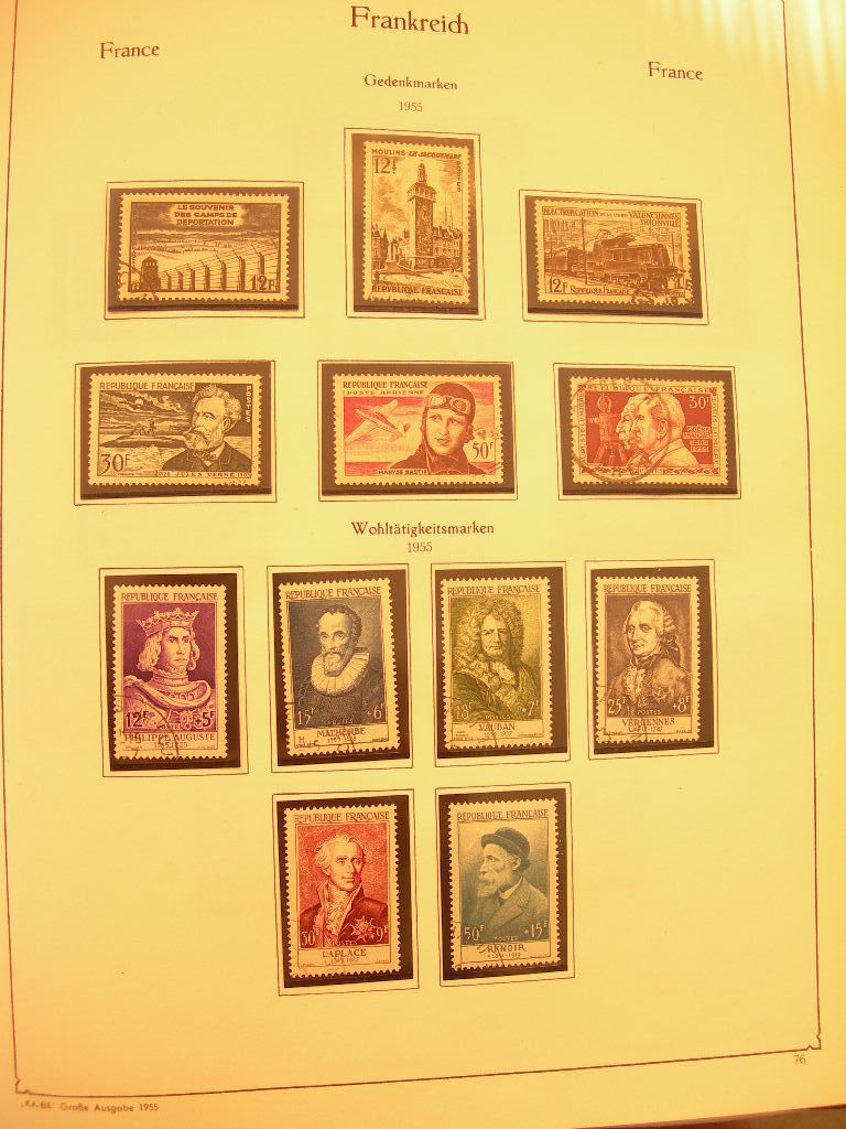 FRANCE 1940-1987 VERY NICE USED COLLECTION IN 2 ALBUMS - Collections