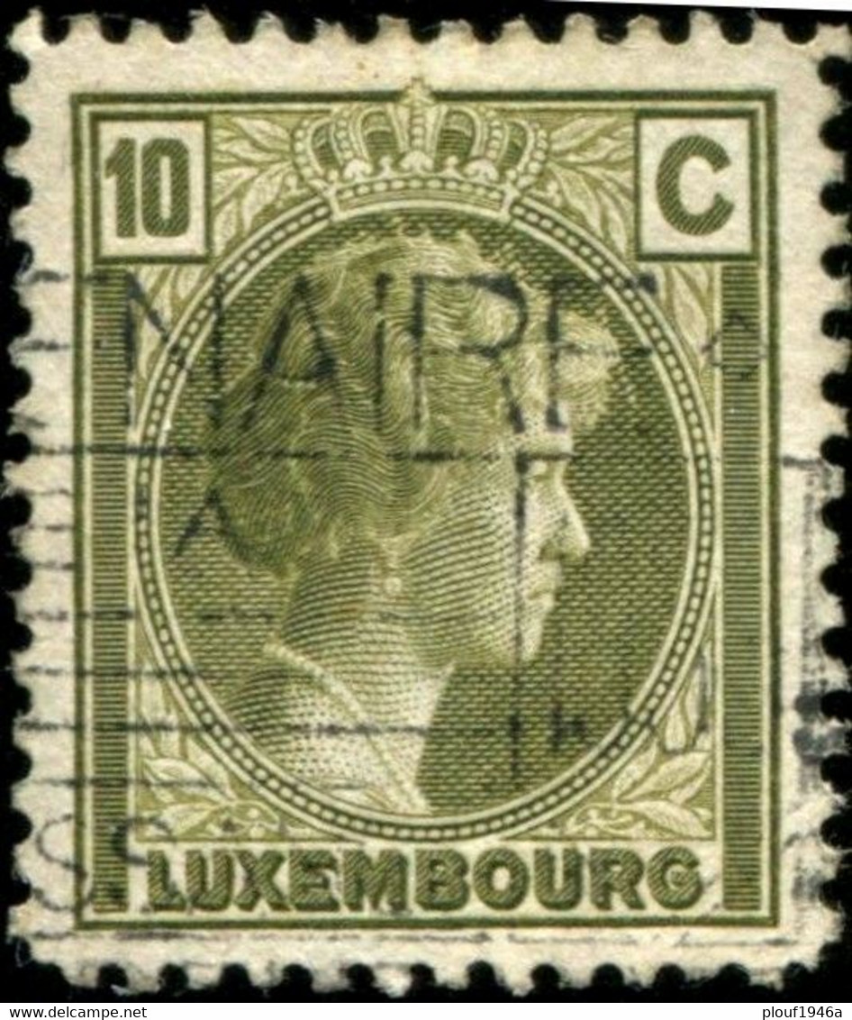 Pays : 286,04 (Luxembourg)  Yvert Et Tellier N° :   165 (o) - 1926-39 Charlotte Rechtsprofil