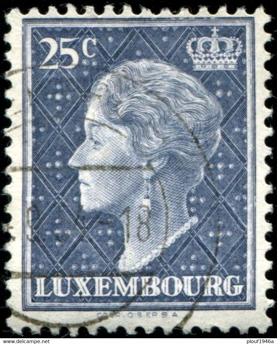 Pays : 286,04 (Luxembourg)  Yvert Et Tellier N° :   415 (o) - 1948-58 Charlotte Linksprofil