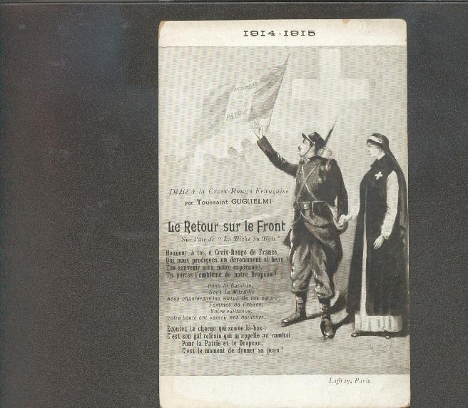 Chant De T. Guglielmi, Illustré Par De Plata Dédié En 1914 à La Croix-Rouge Française - Croix-Rouge