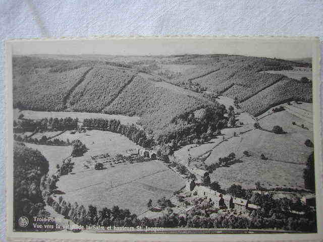 TROIS PONTS..VUE VRES LA VALLEE DE LA SALM ET HAUTEURS ST JACQUES.....BORDS DENTELLES - Trois-Ponts