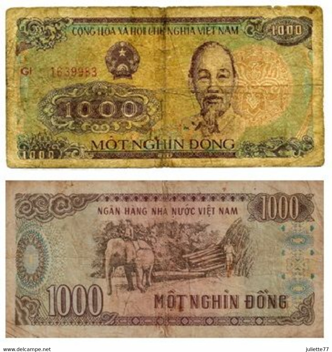 Billets - VIET-NAM, LOT DE 8 BILLETS De 200, 1000, 2000 Et 10000 DONG - Vietnam