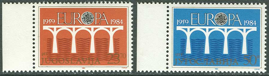 Yugoslavia CEPT, 1984, MNH(**) - 1984