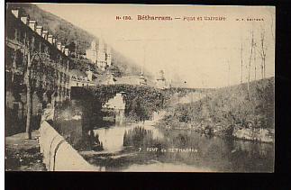 Jolie CP Ancienne 64 Betharram Pyrénées Atlantiques Pont Et Calvaire - Bridge Brücke - Lestelle-Bétharram