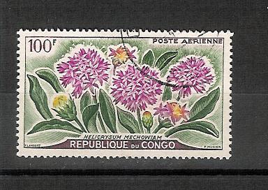 Congo YT PA 2 Obl , Helicrysum Mechiowam - Usados