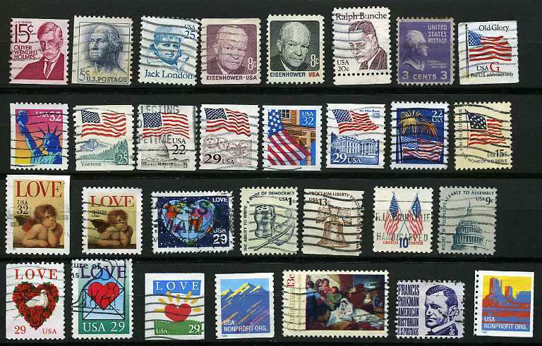 Lot De Divers Timbres USA Obl - Collezioni & Lotti