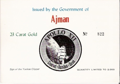 AJMAN / TIRAGE LIMITE 2000  / APOLLO 11 / 20.07.1970. - Asia