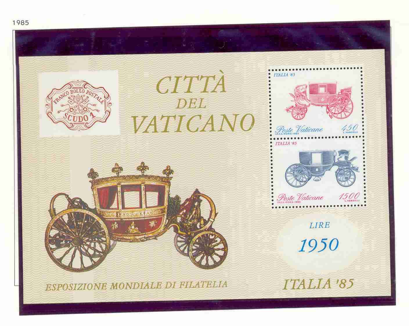 Vatican Vaticano Yvert Nr : Blok 8 **, 1985 (zie Scan) - Neufs