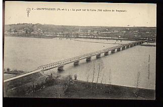 Jolie CP Ancienne 49 Champtoceaux Maine Et Loire Le Pont  - La Pilaraine - Bridge Brücke - Champtoceaux