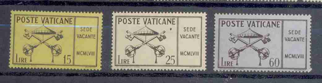 Vatican Vaticano Yvert Nr :  265 ** - 266 * - 267 ** Scharnier Hinged (zie Scan) - Neufs