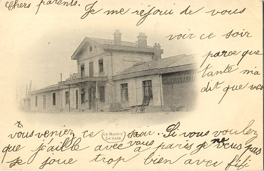 93 - SEINE ST DENIS - LE RAINCY - LA GARE - SUPER PLAN - CPA Avant 1903 - Le Raincy