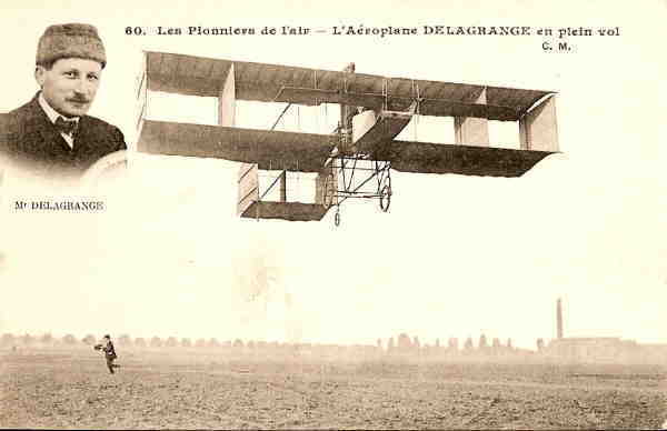 L Aeroplane Delagrange - Bon Etat - Ref No 61 - Aviatori