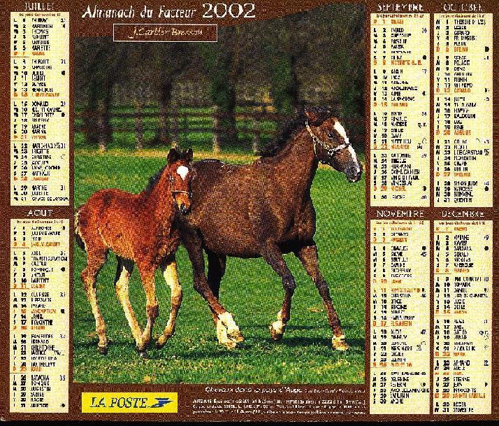 CALENDRIER 2002 ALMANACH - Formato Grande : 2001-...