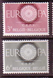 PGL F491 - EUROPA CEPT 1960 BELGIUM ** TACHES DE RUILLE - 1960