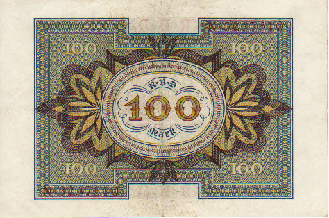 Billet De 100 Marks De 1920 - 100 Mark