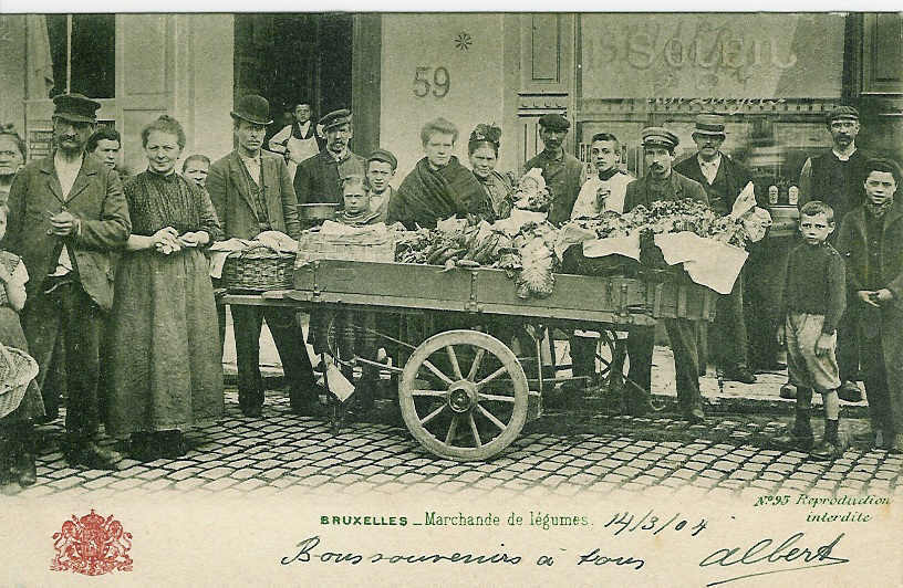 BRUXELLES - Marchande De Légumes. - Straßenhandel Und Kleingewerbe